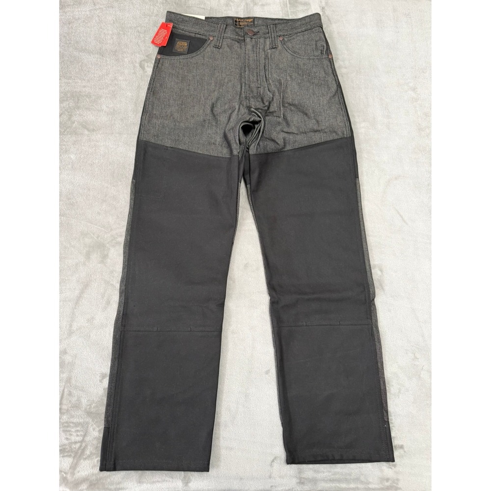 Filson x Wrangler Adventure Jeans Mens 32x32 Black Indigo Denim Relaxed New NWT